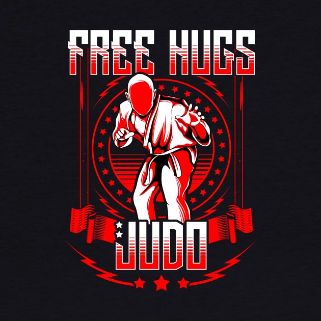 Funny Free Judo Hugs MMA Mixed Martial Arts Pun by theperfectpresents